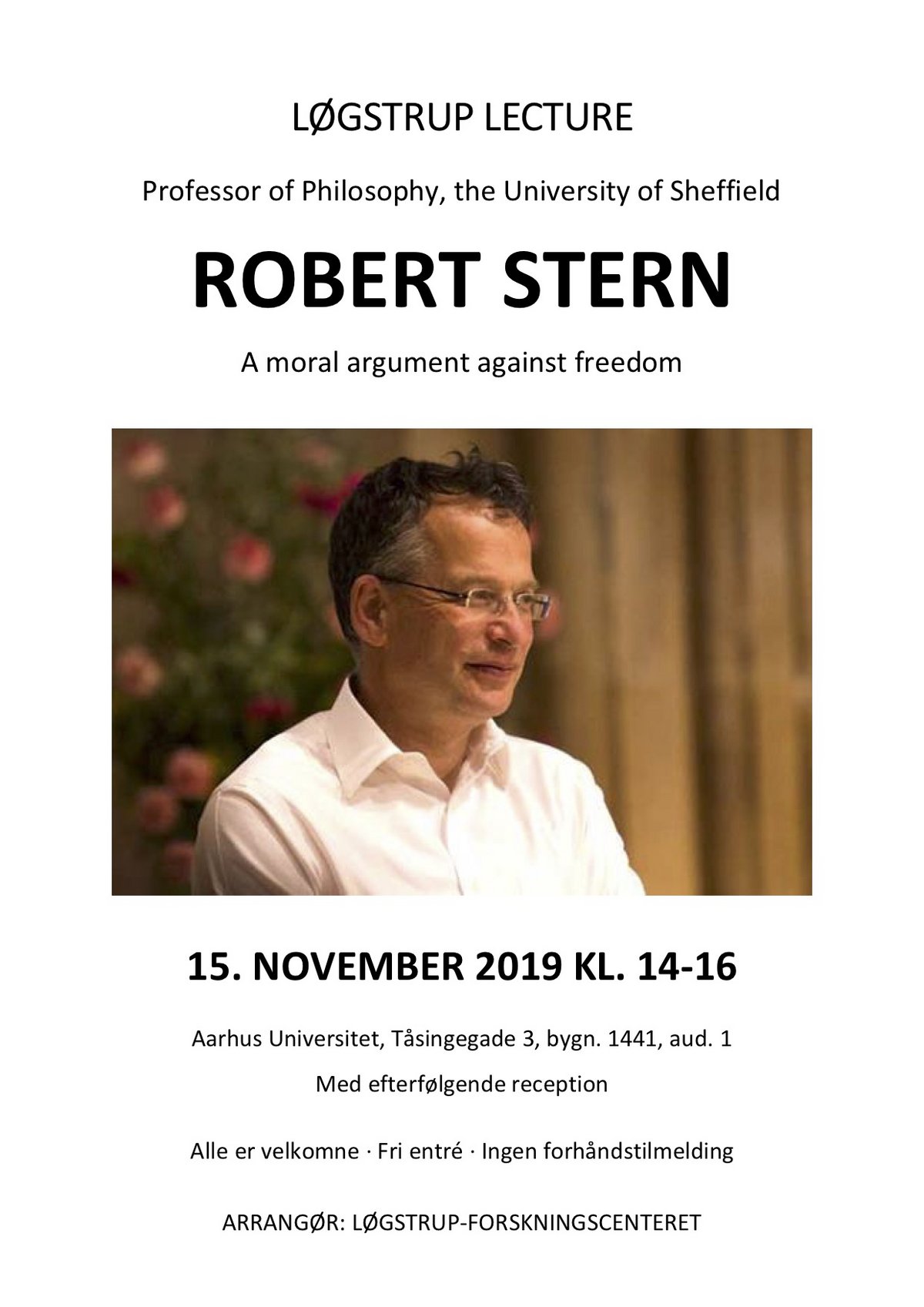 Løgstrup Lecture 2019: Robert Stern